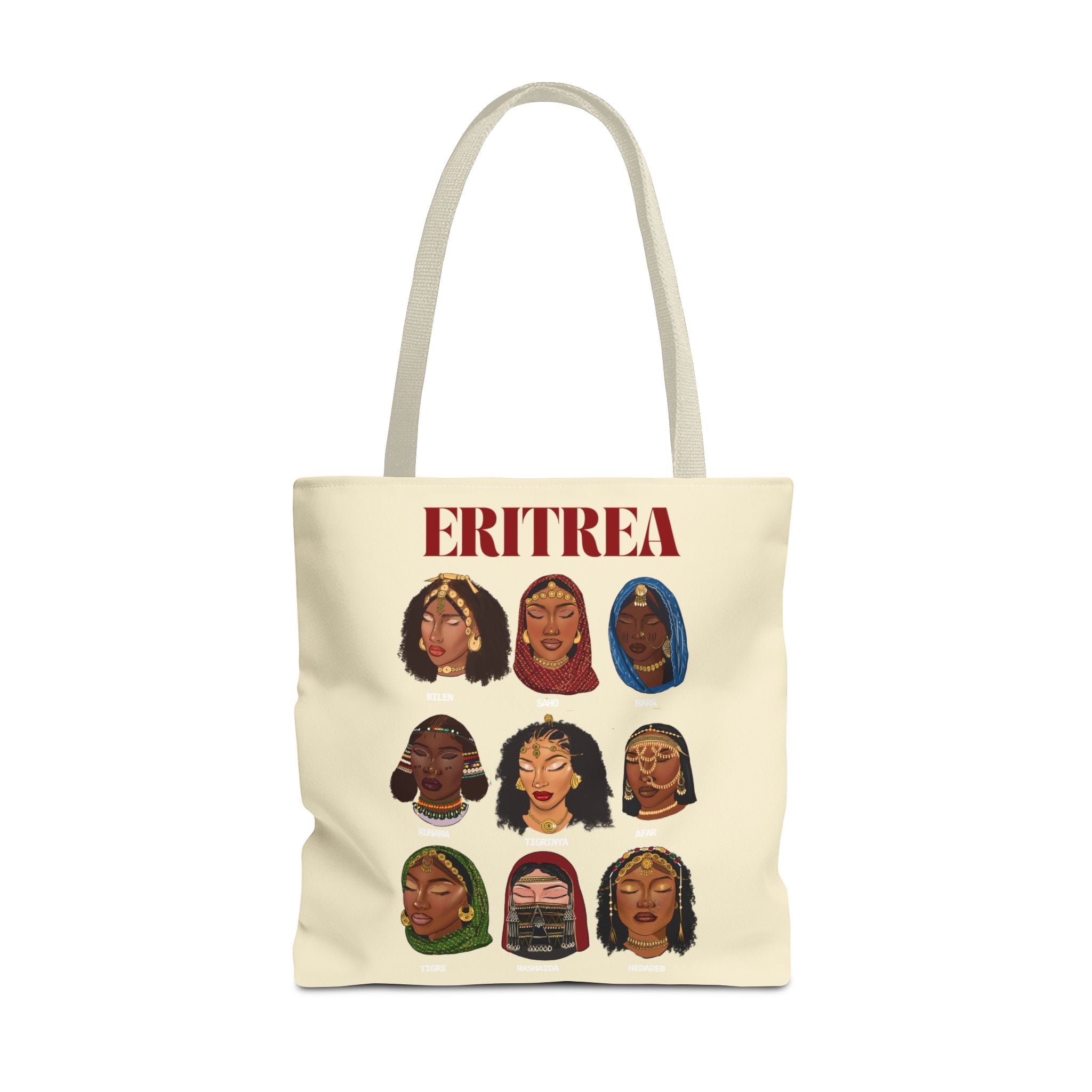 Eritrea Tribes Tote Bag - Cream